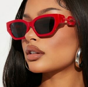 Fashion Nova Bold Red Sunglasses